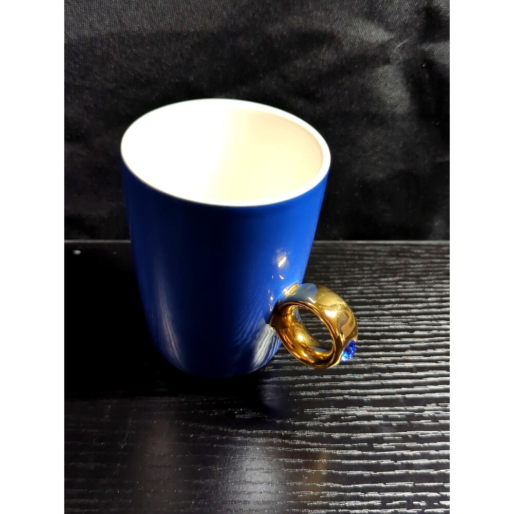 Fred & Friends Coffee Cup Mug Ring Blue “Sapphire”